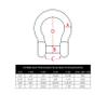 Extreme Max 3006.8414.4 BoatTector Stainless Steel Bow Shackle with No-Snag Pin - 1/2", 4-Pack view 2