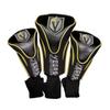 Team Golf NHL Las Vegas Golden Knights Contour Golf Club Headcovers (3 Count) Numbered 1, 3, & X, Fits Oversized Drivers, Utility, Rescue & Fairway Clubs, Velour Lined for Extra Club Protection view 1