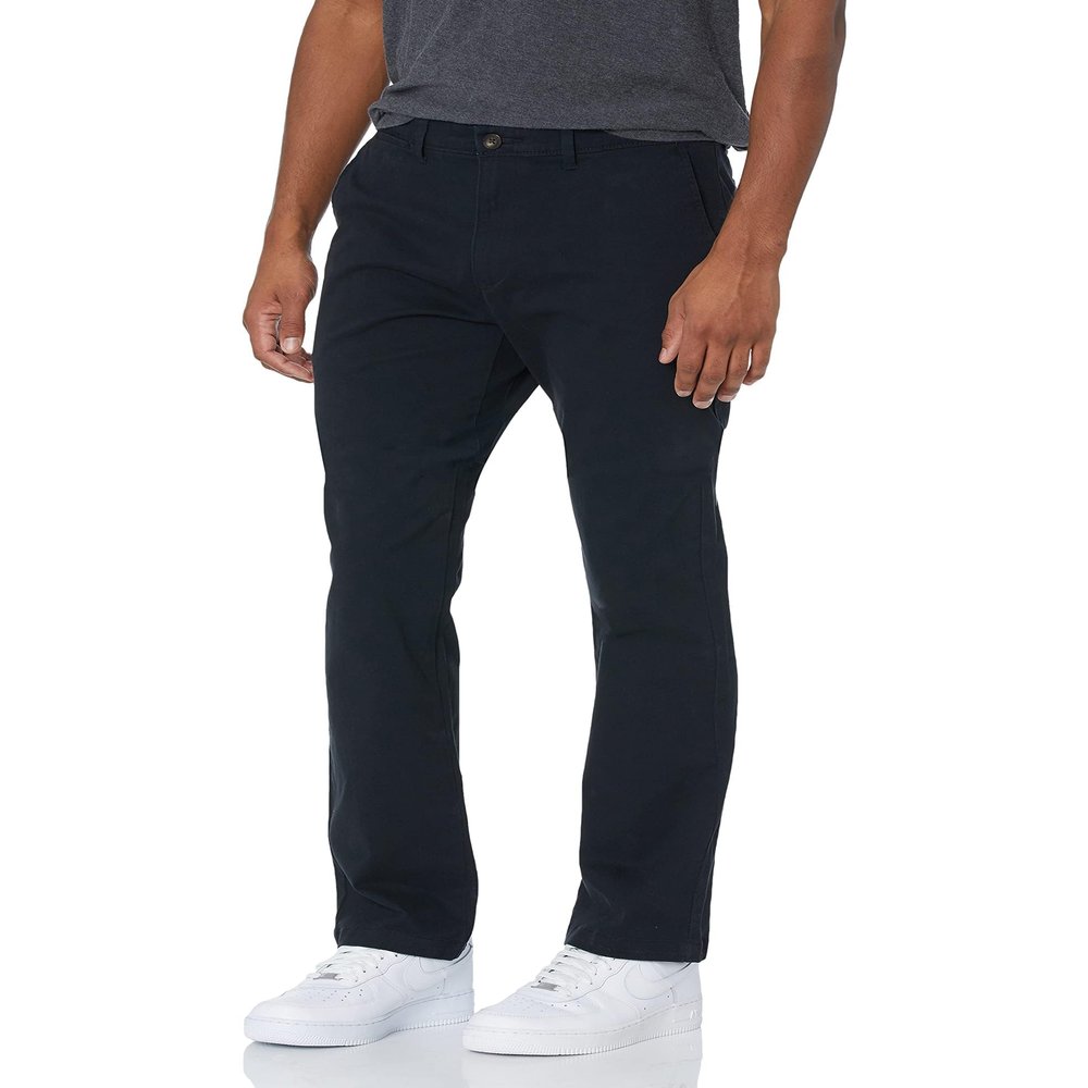 Amazon Essentials Men's Athletic-Fit Chino Pants, Black, 42W x 32L
