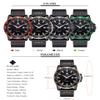 New Top Fashion Analog Men Watch Luxury Black Leather Watches Date Quartz Watch Male Sport Wrist Watch (Gold) view 3