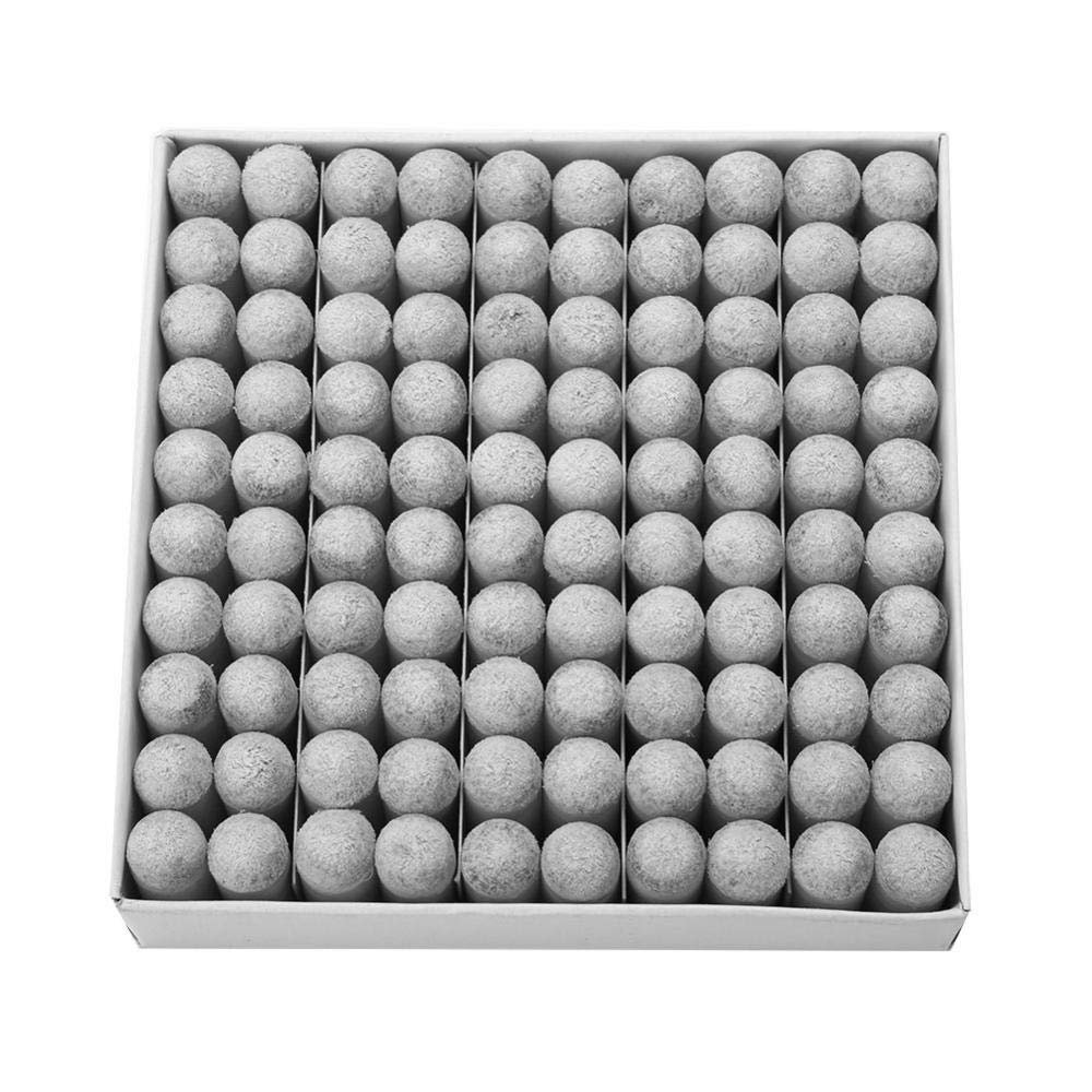 Alomejor 100pcs Replacement Plastic Pool Cue Tips 11mm for Pool Cues Snooker Billiards