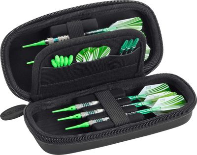 Casemaster Sentry Dart Case Holds Soft & Steel Tip & Accessories Black