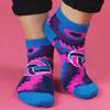 ChalkTalkSPORTS Volleyball Athletic Ankle Socks | Volleyball Tie-Dye Swirl view 3