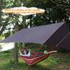 REDCAMP Large Waterproof Camping Tarp Lightweight, Multifunctional Insulated Tent Footprint for Camping Hiking Backpacking, Grey 118"x116" view 3
