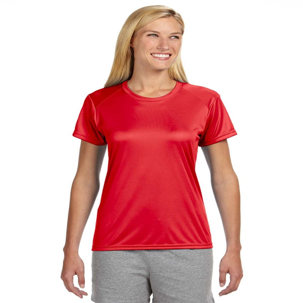 A Product of A4 Ladies' Cooling Performance T-Shirt -Bulk Saving Scarlet