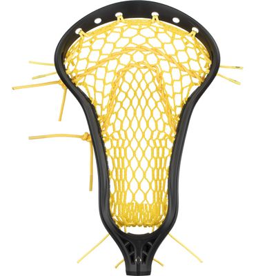 StringKing Womens Mark 2 Offense Lacrosse Head Strung with Women's Type 4 Mesh (Black/Yellow)