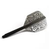 Darts Flight CONDOR Flight Psyche Logo Small Black Clear Black Condor