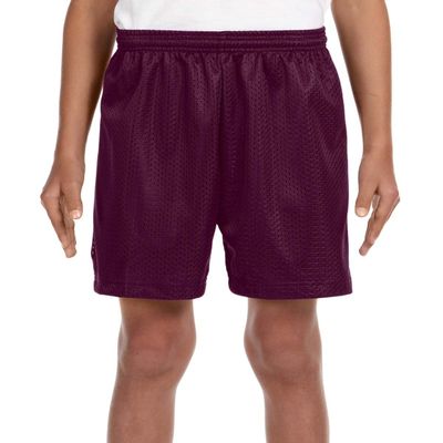 A4 Tricot-Lined 6 Mesh Shorts (NB5301) Maroon, S