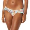 California Sunshine Women's Standard Triangle Swim Top with Ruffle Detail, Floral Print, X Large view 1
