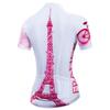 Cycling Jersey Women Mountain Bike Jersey Shirts Short Sleeve Road Bicycle Clothing MTB Tops Summer Outdoor Sports Wear France Pink Size L view 2