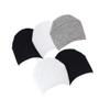 Whyme 5 Pairs Womens Cotton Toe Topper No Show Invisible Half Liner Socks for high heels (White Black Grey) view 1