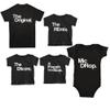 The Original- The Original and The Remix Matching Family Set (The Encore - 6-12 Mo. Bodysuit, Black) view 1