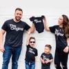 The Original- The Original and The Remix Matching Family Set (The Encore - 6-12 Mo. Bodysuit, Black) view 2