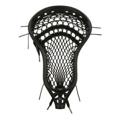 StringKing Mens Mark 2V Midfield Lacrosse Head Strung with Type 4s Mesh (Black/Black)