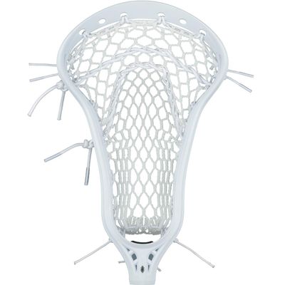 StringKing Womens Mark 2 Offense Lacrosse Head Strung with Women's Type 4 Mesh (White/White)