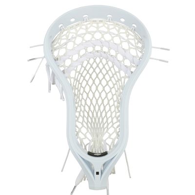 StringKing Men's Legend Senior Lacrosse Head Strung with Type 3s Mesh (White/White)