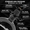 HK Army Aerolite HPA Air System - 48ci/4500psi Lightweight Carbon Fiber Tank with 800psi Regulator for Paintball & Airsoft Gear - Smoke view 4