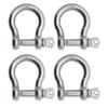 Extreme Max 3006.8294.4 BoatTector Stainless Steel Bow Shackle - 3/8", 4-Pack view 1