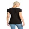 District Women's Fitted Perfect Tri Tee DT155, Black Frost, 4X-Large view 3