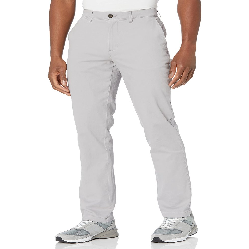 Amazon Essentials Men's Athletic-Fit Chino Pants, Grey, 33W x 28L