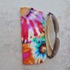 Eyeglass Case, Rainbow Tie Dye Fabric Case for Glasses, Sunglasses Case view 3