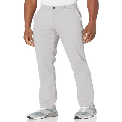 Amazon Essentials Men's Athletic-Fit Chino Pants, Grey, 35W x 34L
