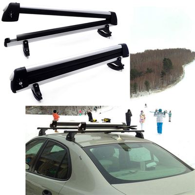 SMT- Universal Ski Snowboard Roof Rack Carriers Compatible With 6 Pair Skis or 4 Snowboards [B07JHHM98Z]
