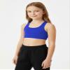 Kurve Girls Seamless Lightweight Stretchy Racerback Sports Bra, Cobalt Age 9-14 view 4