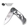 Wild Turkey Handmade Collection Old Fashioned Two Tone Lock Back Folding Knife.. (Wolf) view 3