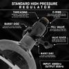 HK Army HSTL HPA Air System - 68ci/4500psi Lightweight Carbon Fiber Tank with 800psi Regulator for Paintball & Airsoft Gear - Clear view 4