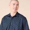 Amazon Essentials Men's Regular-Fit Short-Sleeve Print Shirt, Navy White Anchor Print, X-Large view 4