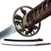 Samurai Katana Warrior Sharp Sword 1060 High Carbon Steel Full Tang Japanese Hand Forge Scabbard (Chrysanthemum) view 1