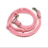 barrel reins horse tack light pink view 3