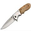 Personalized Free Engraving 4.5" Rite Edge Wood Folding Knife view 2