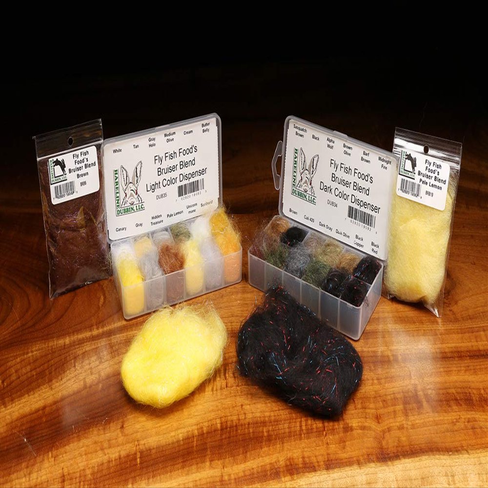 Fly Fish Food's Jr Bruiser Blend Dark Color Dispenser