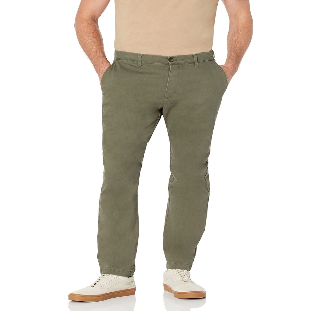 Amazon Essentials Men's Athletic-Fit Chino Pants, Olive, 32W x 28L