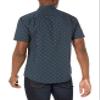 Amazon Essentials Slim-Fit Men's Short Sleeve Button Down Shirt, Navy White Anchor Print Design, X-Small view 2