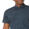 Amazon Essentials Slim-Fit Men's Short Sleeve Button Down Shirt, Navy White Anchor Print Design, X-Small view 3
