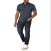 Amazon Essentials Slim-Fit Men's Short Sleeve Button Down Shirt, Navy White Anchor Print Design, X-Small view 4