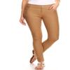 ICONOFLASH Women's 5 Pocket Jeggings Stretchy Pull On Skinny Jean Leggings Everyday Essential Comfort Khaki Size Medium view 1