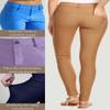 ICONOFLASH Women's 5 Pocket Jeggings Stretchy Pull On Skinny Jean Leggings Everyday Essential Comfort Khaki Size Medium view 4
