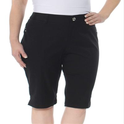I.N.C. INTERNATIONAL CONCEPTS Bermuda Walker Shorts Deep Black 10