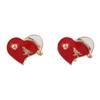 GRACE JUN Clip on Earrings no Pierced Fashion Cute Cuff Earrings Ear Clip Accessory (Heart) view 1