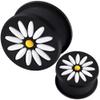 0 00 gauges ear plugs flesh tunnels silicone steel screw double flared stretcher Taper 2 gauges 2g 6mm view 2