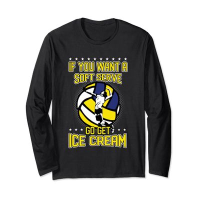 Volleyball Jump Serve and Dig Long Sleeve T-shirt