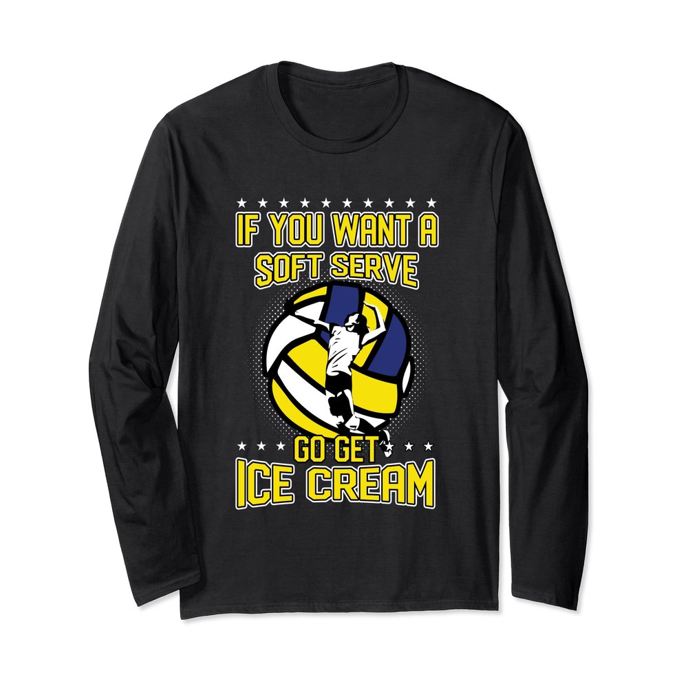 Volleyball Jump Serve and Dig Long Sleeve T-shirt