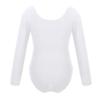 Alvivi Kids Girls Basic Long Sleeve Leotard Ballet Dance Gymnastics Leotard Cotton Bodysuit Dancewear White 10 view 2