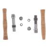 Baosity Fishing Rod Cork Handle Reel Seat Kit Replacement DIY Fly Rod Building view 1