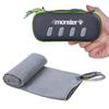 4Monster Microfiber Towel, Travel Towel, Camping Towel, Fast Drying, Soft Light Weight, Suitable for Gym, Beach, Swimming, Backpacking and More (Grey, Small (15.7 x 31.5 inches))