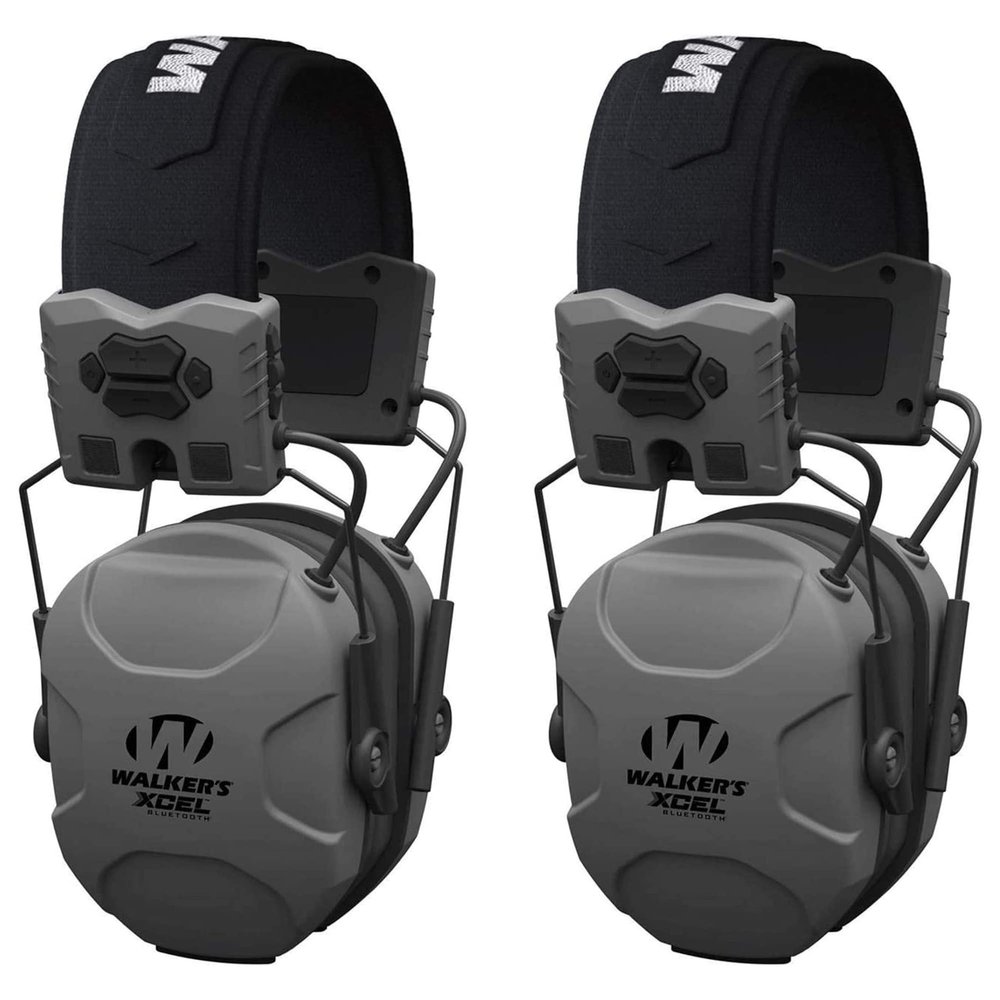 Walkers XCEL 500BT Bluetooth Outdoor Active Noise Cancelling Shooting Hearing Protection Ear-Muffs for Hunting & Ranges (2 Items)
